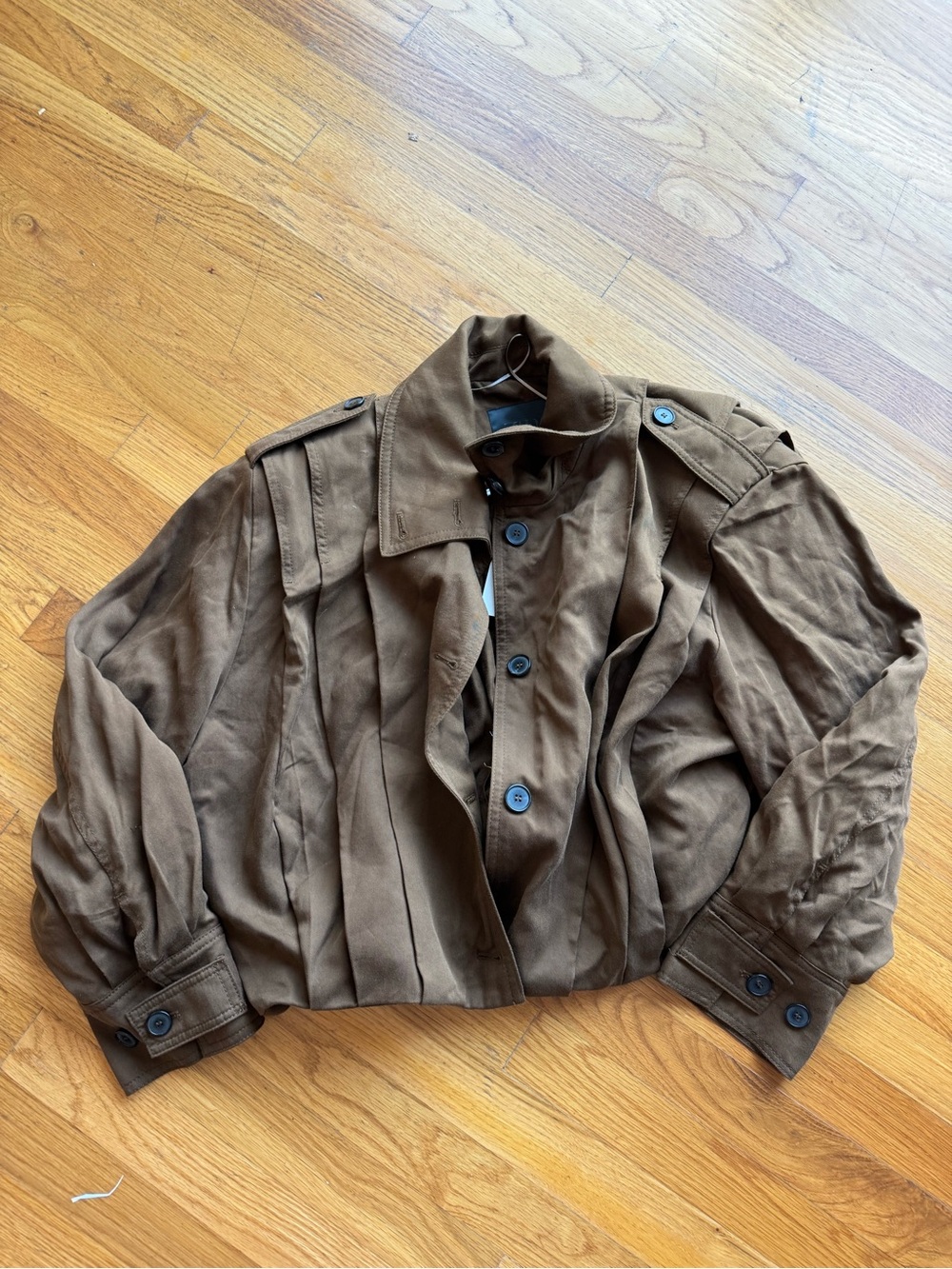 Zara ZW Brown bomber style jacket size Medium NWT